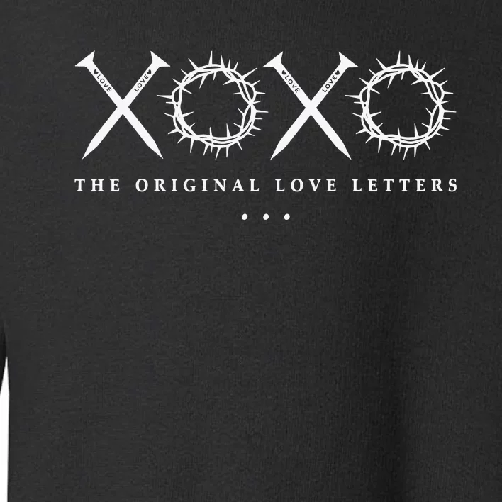 Xoxo The Original Love Letters Easter Cros Toddler Sweatshirt