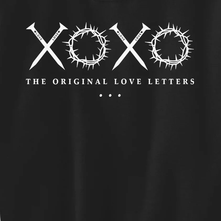 Xoxo The Original Love Letters Easter Cros Kids Sweatshirt