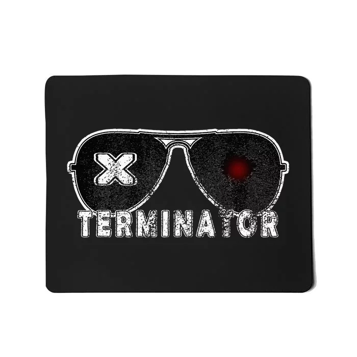 X Terminator Pest Control Sunglasses Vintage Retro Black Mousepad