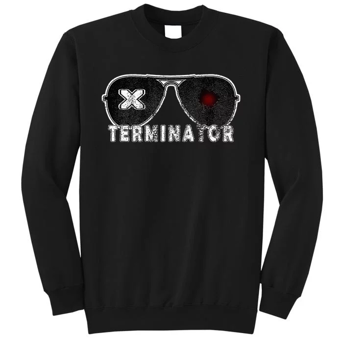 X Terminator Pest Control Sunglasses Vintage Retro Black Tall Sweatshirt