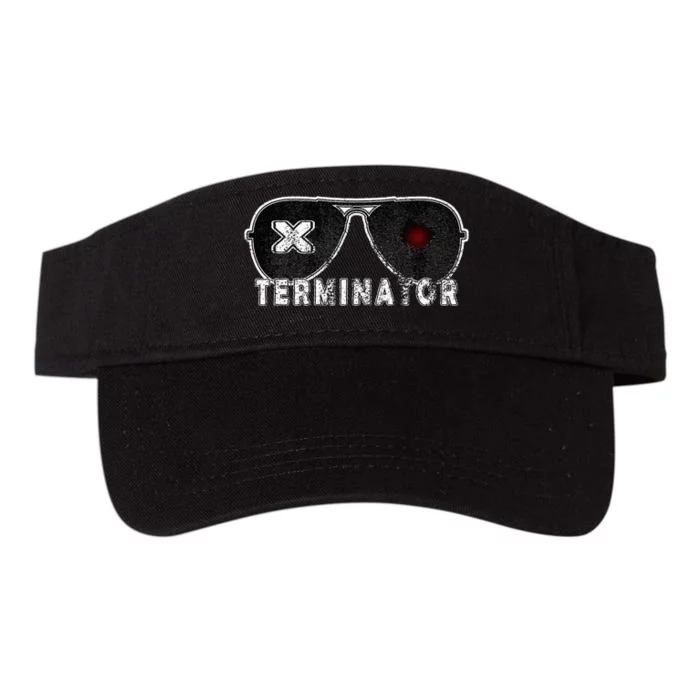 X Terminator Pest Control Sunglasses Vintage Retro Black Valucap Bio-Washed Visor