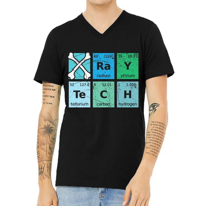 XRay Tech Radiologist Rad Tech Radiology Periodic Table V-Neck T-Shirt