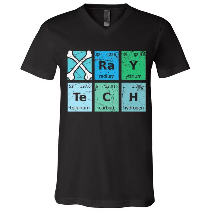 XRay Tech Radiologist Rad Tech Radiology Periodic Table V-Neck T-Shirt