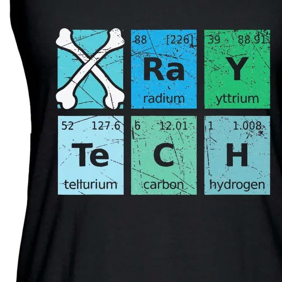 XRay Tech Radiologist Rad Tech Radiology Periodic Table Ladies Essential Flowy Tank