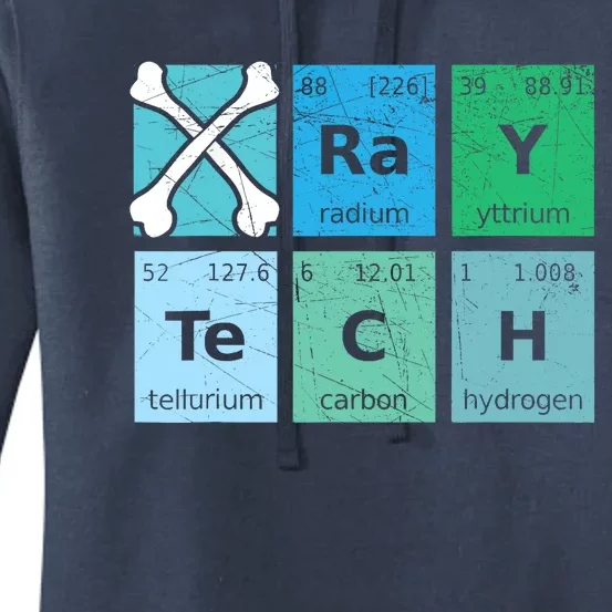 Xray Tech Radiologist Rad Tech Radiology Periodic Table Women's Pullover Hoodie