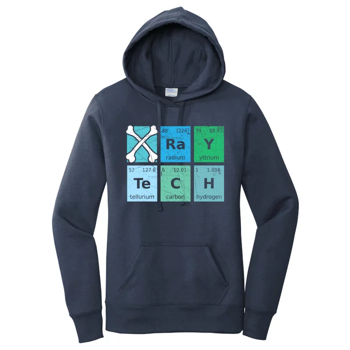 Xray Tech Radiologist Rad Tech Radiology Periodic Table Women's Pullover Hoodie