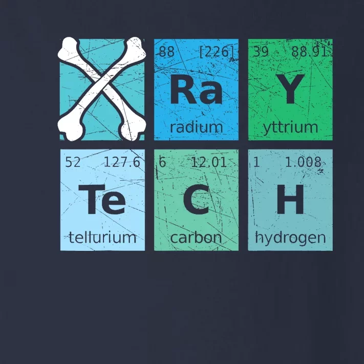 Xray Tech Radiologist Rad Tech Radiology Periodic Table Toddler Long Sleeve Shirt