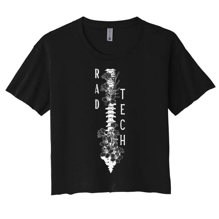 Xray Tech Radiologic Technologist Radiology Rad Tech Graduat Women's Crop Top Tee