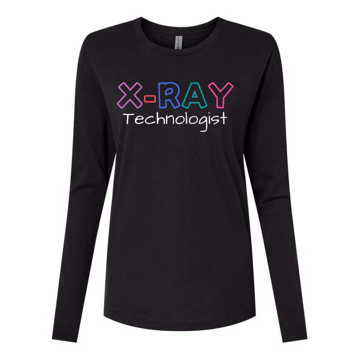 Xray Technologist Rad Tech Mri Technologist Womens Cotton Relaxed Long Sleeve T-Shirt