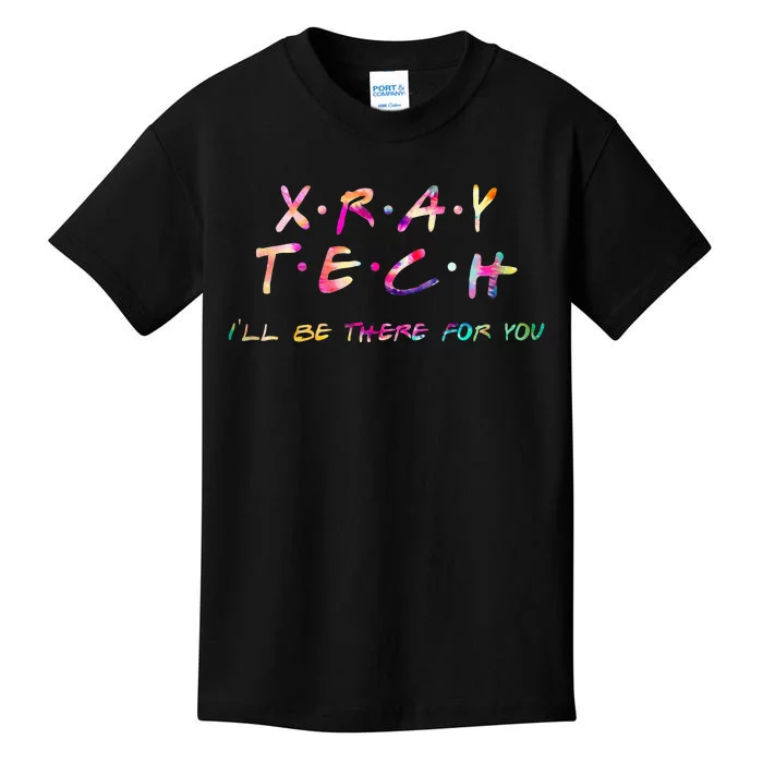 Xray Tech Radiology Funny Radiologic Technologist Tie Dye Kids T-Shirt