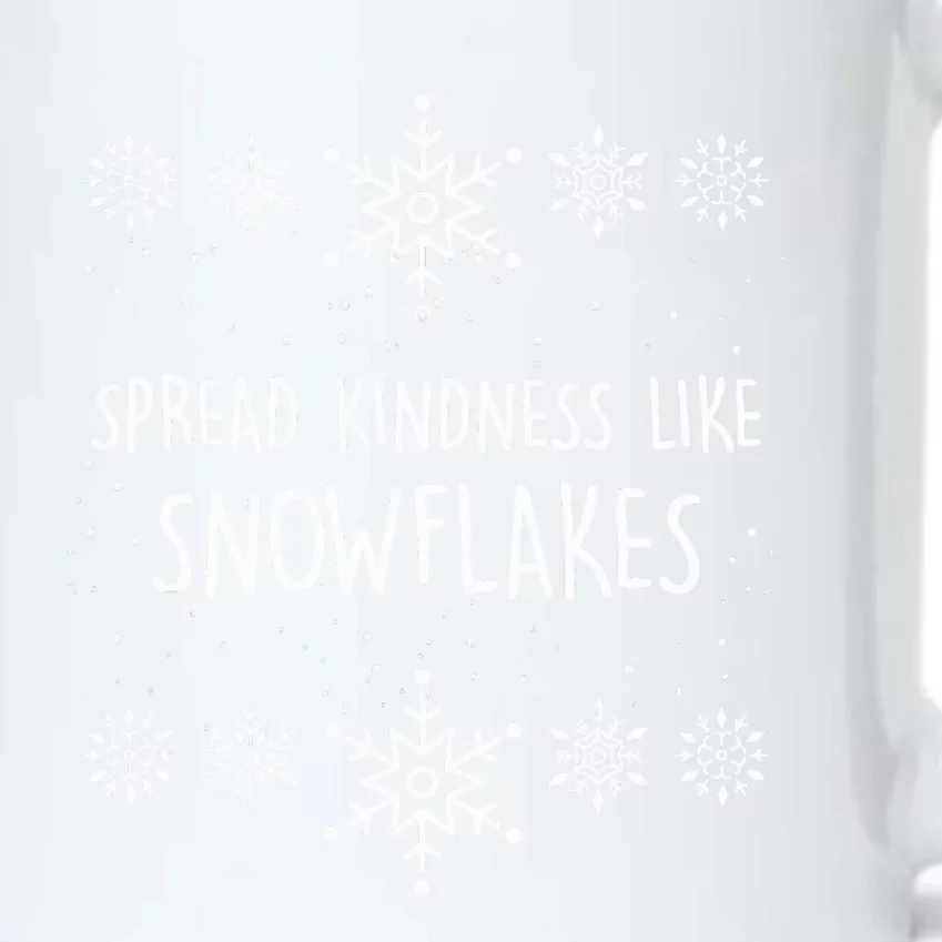 Xmas Themed Spread Kindness Like Snowflakes Merry Christmas Black Color Changing Mug