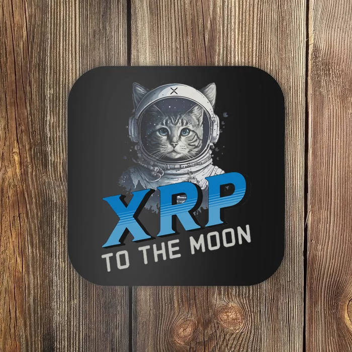 Xrp To The Moon Crypto Merchandise Coaster