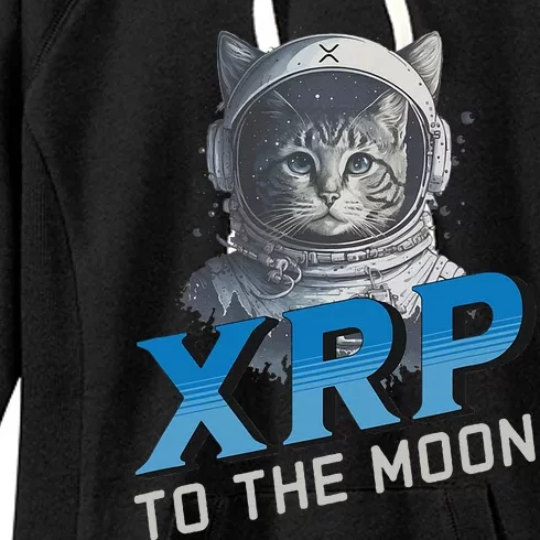 Xrp To The Moon Crypto Merchandise Women's Fleece Hoodie