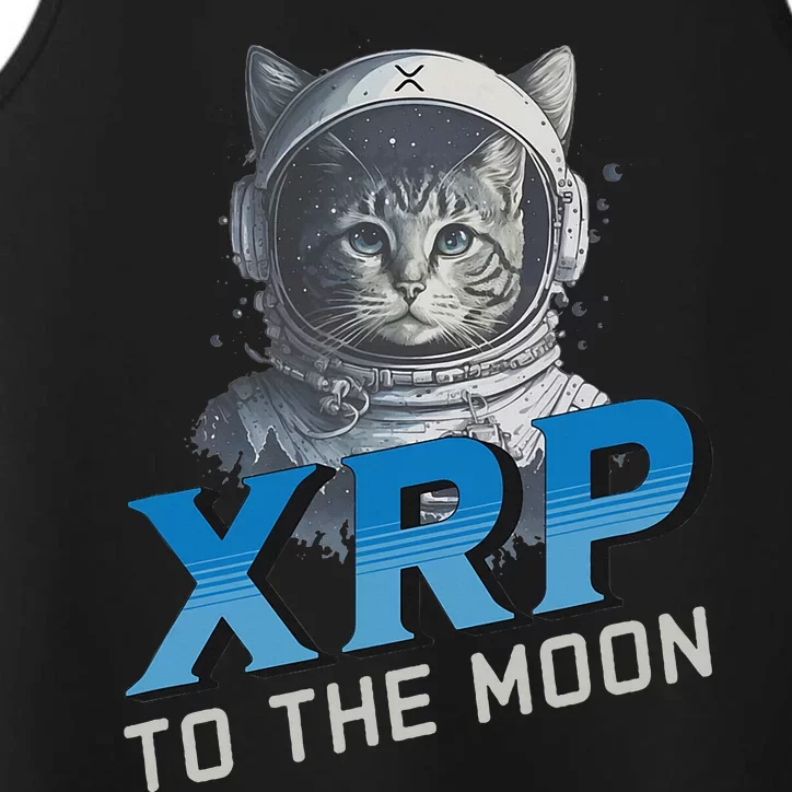 Xrp To The Moon Crypto Merchandise Performance Tank