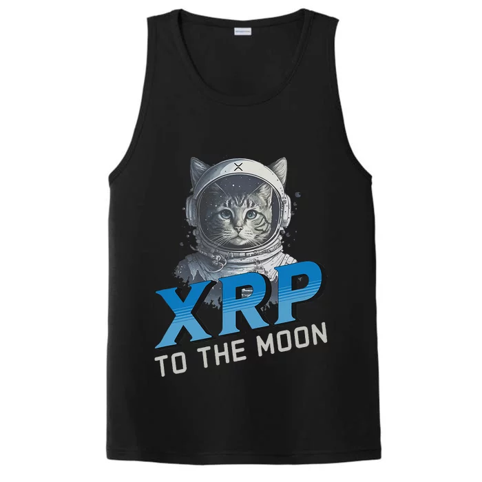 Xrp To The Moon Crypto Merchandise Performance Tank