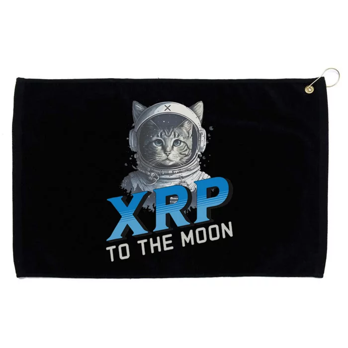 Xrp To The Moon Crypto Merchandise Grommeted Golf Towel