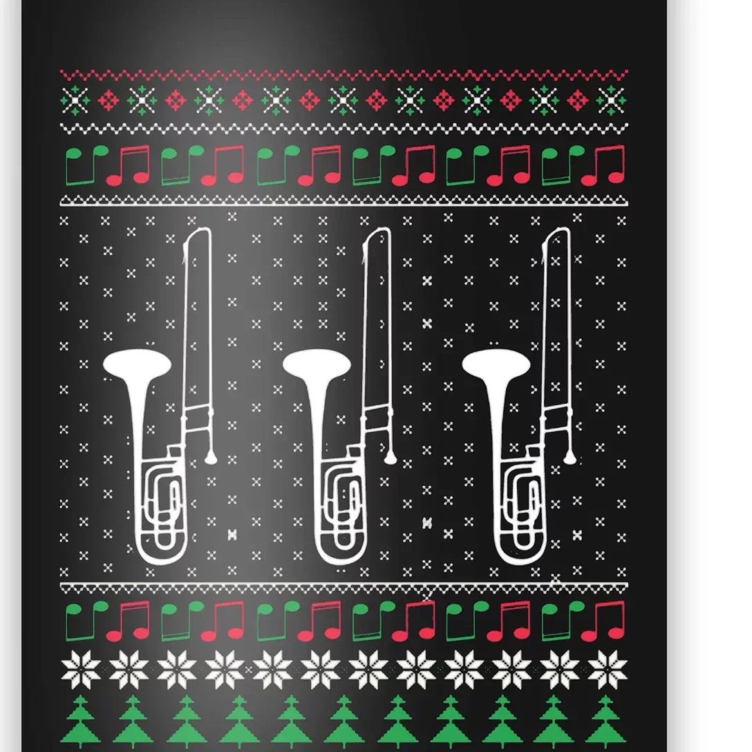 Xmas Trombone Trombonist Cute Gift Idea Ugly Sweat Poster