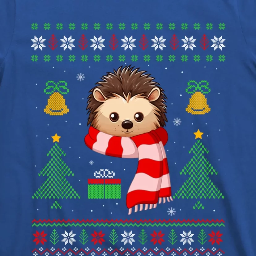 Xmas Ugly Style Hedgehog Christmas Meaningful Gift T-Shirt