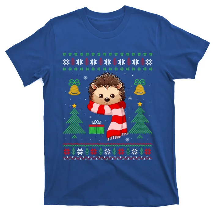 Xmas Ugly Style Hedgehog Christmas Meaningful Gift T-Shirt