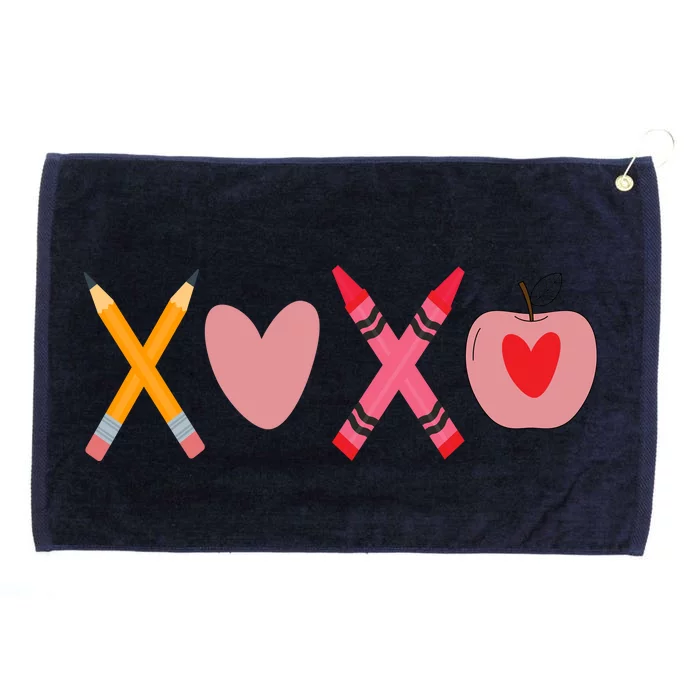 Xoxo Valentines Day School Holiday Grommeted Golf Towel