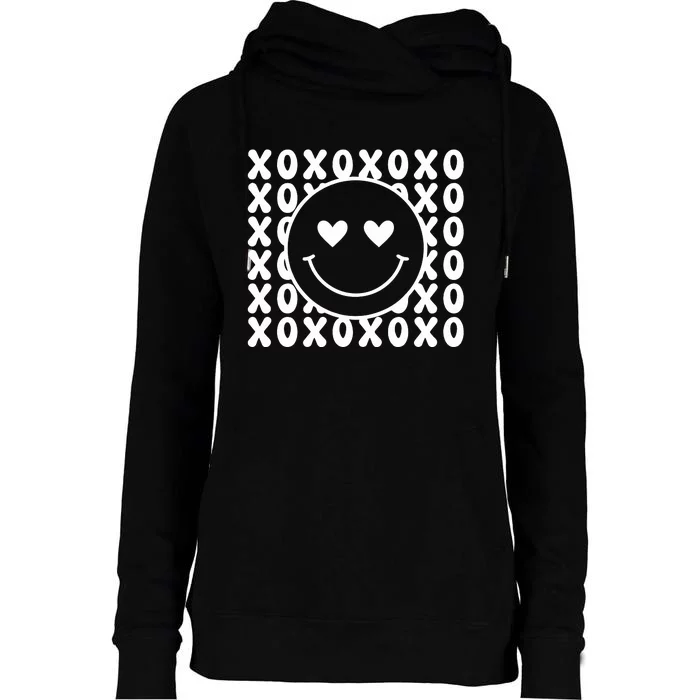 Xoxo Valentines Day Womens Funnel Neck Pullover Hood