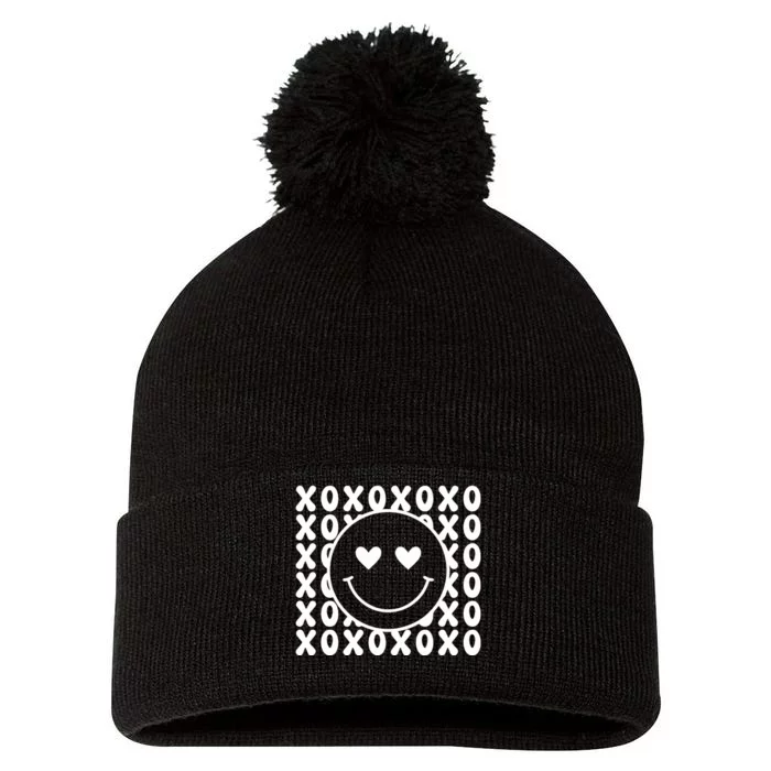 Xoxo Valentines Day Pom Pom 12in Knit Beanie