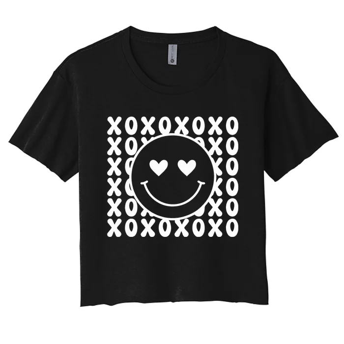 Xoxo Valentines Day Women's Crop Top Tee