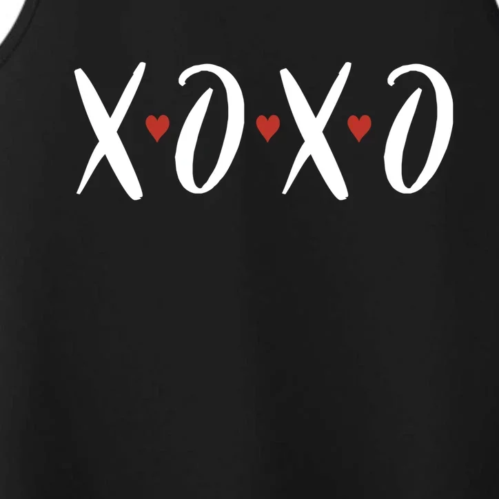 XOXO Valentines Day Heart Performance Tank