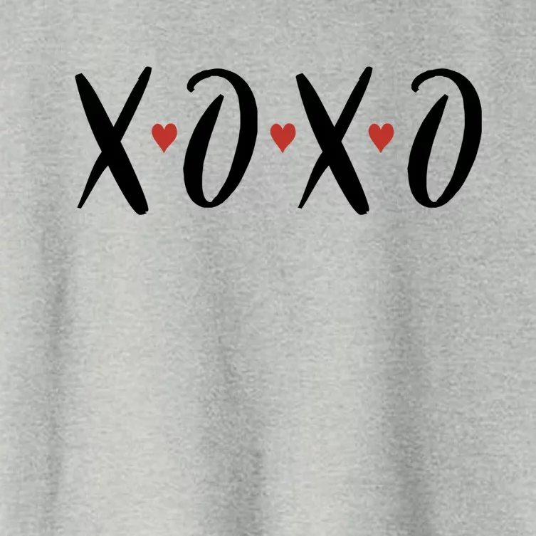 XOXO Valentines Day Heart Women's Crop Top Tee