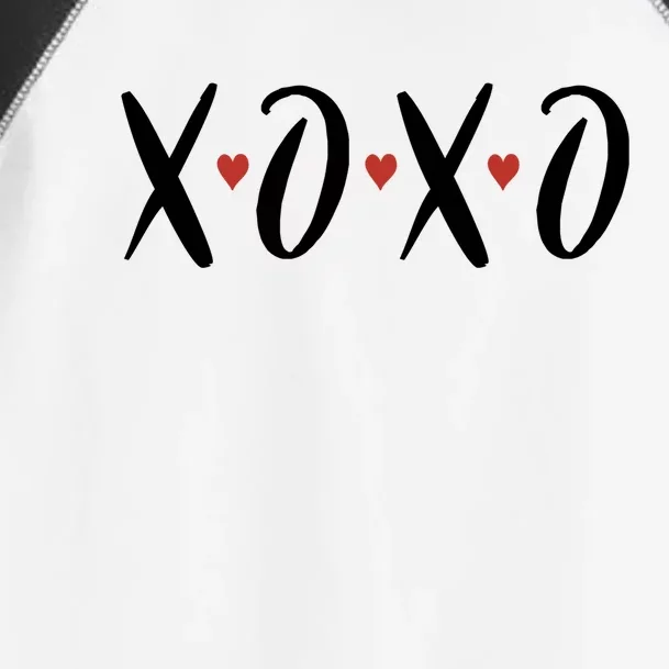 XOXO Valentines Day Heart Toddler Fine Jersey T-Shirt