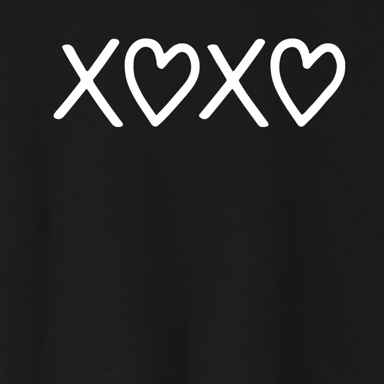 Xoxo Valentines Day Women's Crop Top Tee