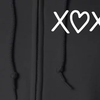 Xoxo Valentines Day Full Zip Hoodie