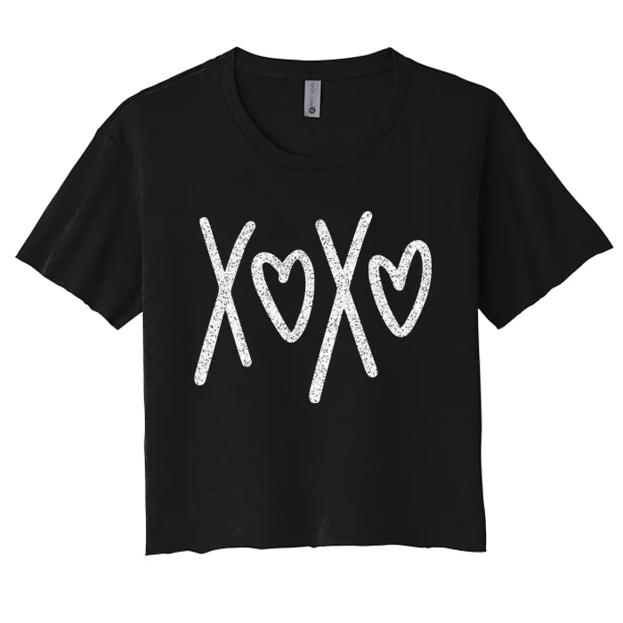 Xoxo, Valentine's Day, , Women's, Heart Day, Love Women's Crop Top Tee