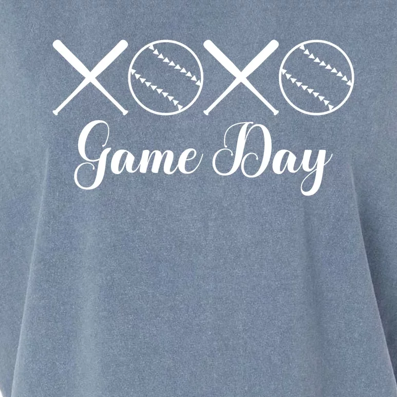 Xo Xo Game Day Funny Love Games Garment-Dyed Women's Muscle Tee