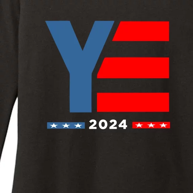 Ye 2024 For President Womens CVC Long Sleeve Shirt