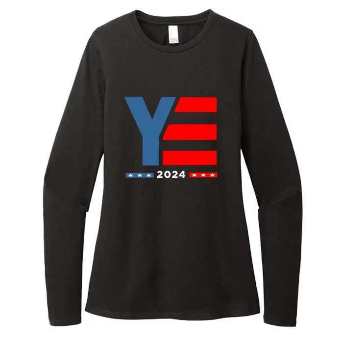 Ye 2024 For President Womens CVC Long Sleeve Shirt