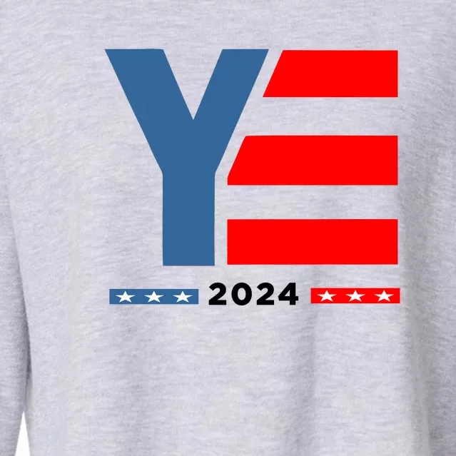 Ye 2024 For President Cropped Pullover Crew