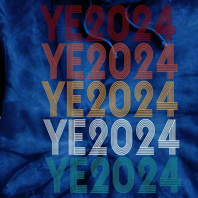 Ye 2024 Kanye For President Retro Tie Dye Hoodie