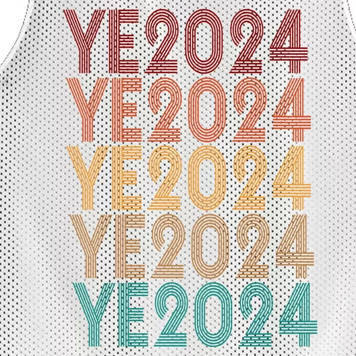 Ye 2024 Kanye For President Retro Mesh Reversible Basketball Jersey Tank