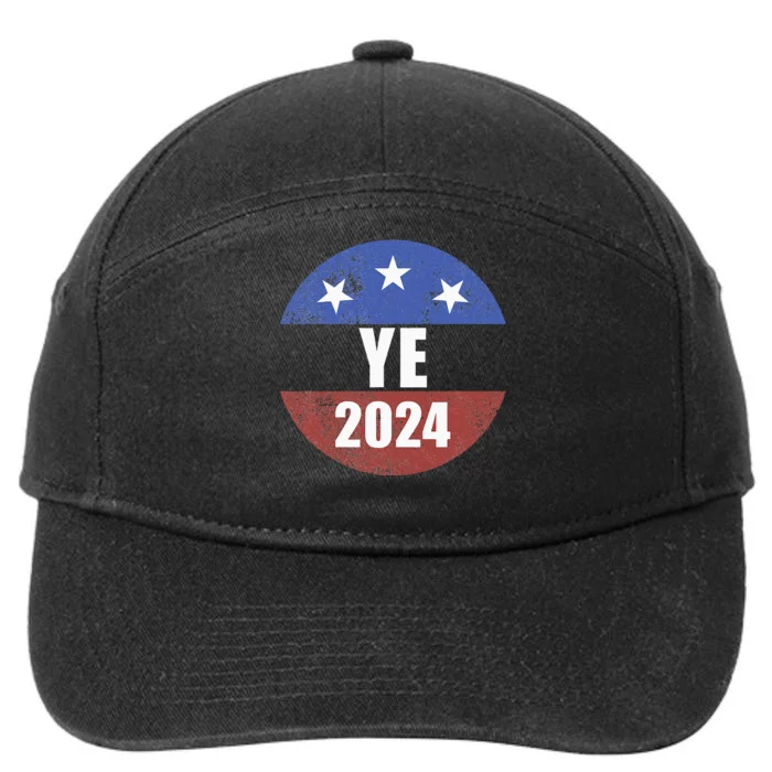 Ye 2024 Ye For President 2024 Ye 2024 7-Panel Snapback Hat