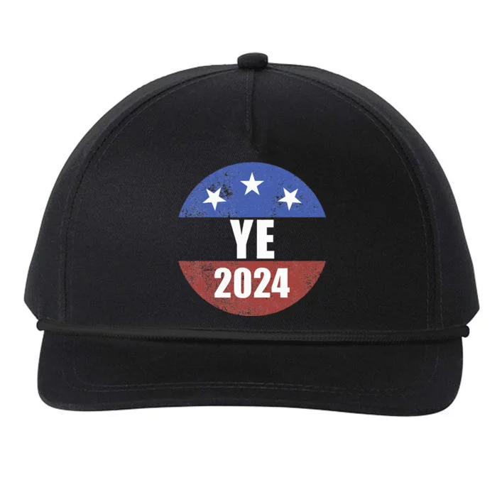 Ye 2024 Ye For President 2024 Ye 2024 Snapback Five-Panel Rope Hat