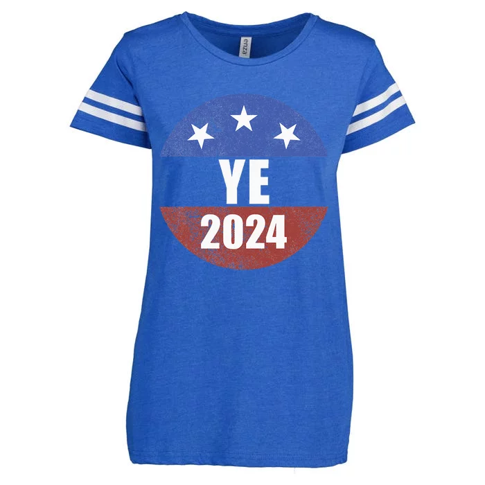 Ye 2024 Ye For President 2024 Ye 2024 Enza Ladies Jersey Football T-Shirt