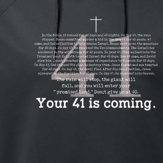 Your 41 Is Coming Performance Fleece Hoodie