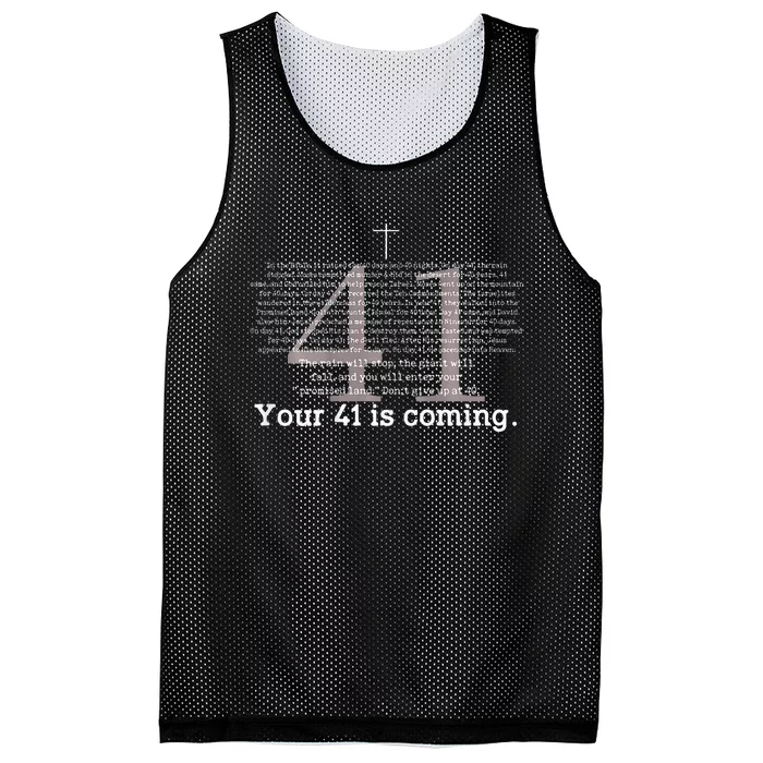 Your 41 Is Coming Mesh Reversible Basketball Jersey Tank