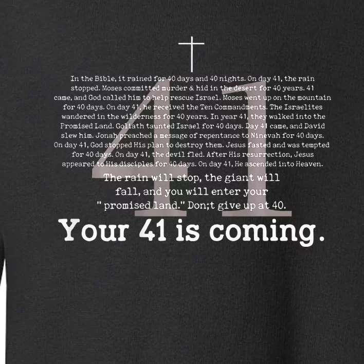 Your 41 Is Coming Toddler Sweatshirt