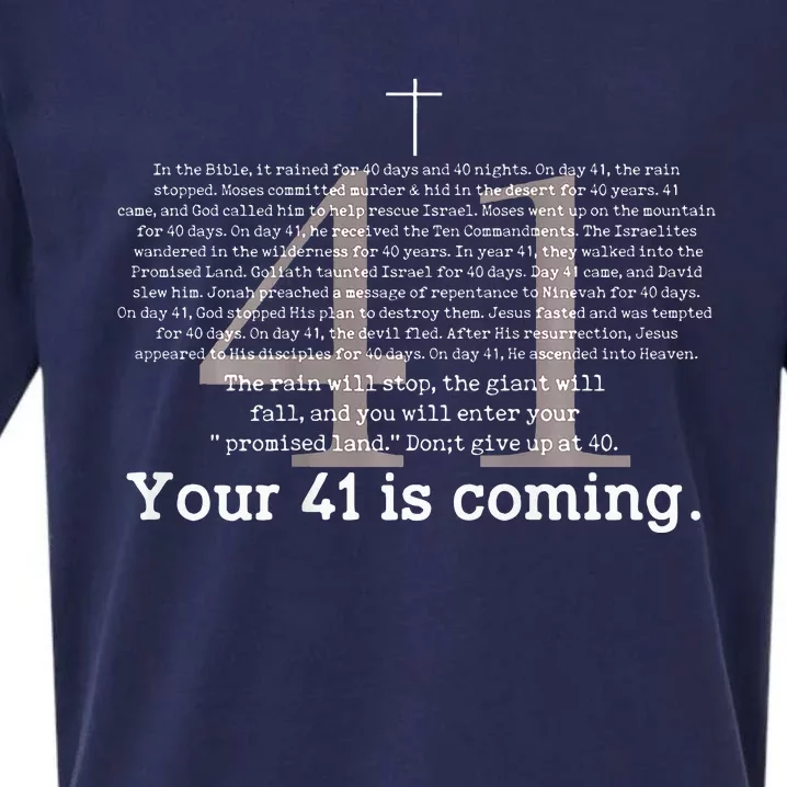 Your 41 Is Coming Sueded Cloud Jersey T-Shirt