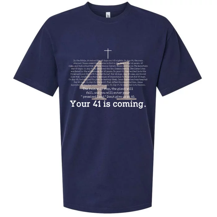 Your 41 Is Coming Sueded Cloud Jersey T-Shirt