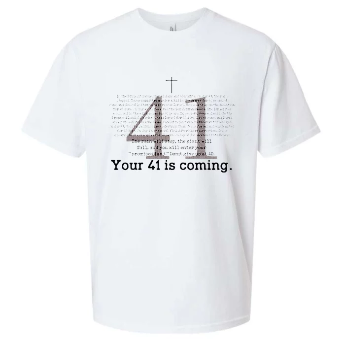 Your 41 Is Coming Sueded Cloud Jersey T-Shirt