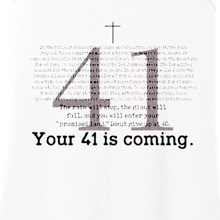 Your 41 Is Coming Ladies Essential Tank