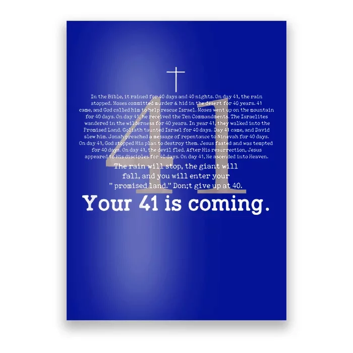 Your 41 Is Coming Poster